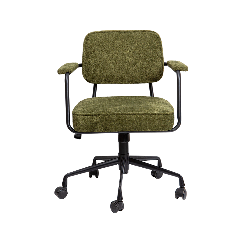 Cathaoirleach Oifige Fabraic Fabraic Dubh Stíl Olive Green Stíl